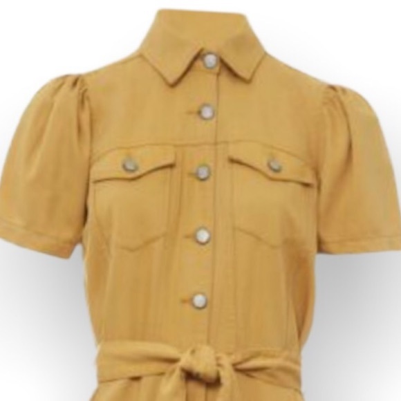 Boyish x Free People The Vincent Sm Yellow Gold Denim Utility Coveralls Jumpsuit - Picture 7 of 13